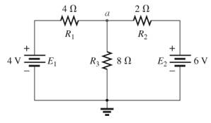 Chapter 8, Problem 15P, Using branch-current analysis, find the magnitude and direction of the current through each resistor 