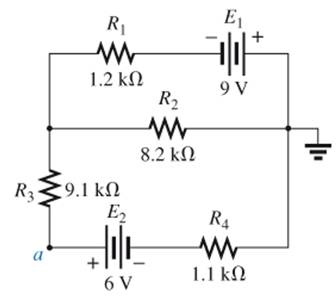 Chapter 8, Problem 18P, Using branch-current analysis, find the current through the 9.1 k  resistor in Fig. 8.120. Note that 