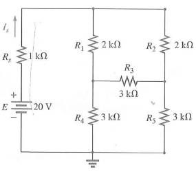 Chapter 8, Problem 70P, a. Replace the TT configuration in Fig.8.150 (composed of 3 k  resistors) with a T configuration. b. 