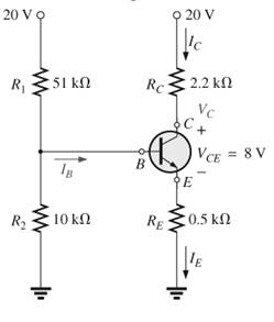 Chapter 9, Problem 19P, For the transistor network in Fig. 9.143. a. Find the Thevenin equivalent circuit for that portion 