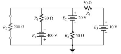 Chapter 9, Problem 41P, Using Millmans theorem, find the current through and voltage across the resistor RL in Fig.9.153. 