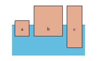 Chapter 14, Problem 6CQ, Rank in order, from largest to smallest, the densities of blocks a, b, and C in FIGURE Q14.6. 