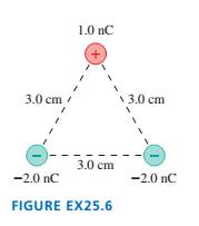Chapter 25, Problem 6EAP, What is the electric potential energy of the group of charges in FIGURE EX25.6? 
