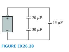 Chapter 26, Problem 28EAP, What is the equivalent capacitance of the three capacitors in FIGURE EX26.28? 