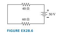 Chapter 28, Problem 6EAP, What is the magnitude of the potential difference across each resistor in FIGURE EX28.6? 