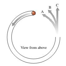 Chapter 5, Problem 15CQ, FIGURE Q5.15 shows a hollow tube forming three-quarters of a circle. It is lying flat on table. A 