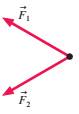 Chapter 5, Problem 18EAP, Exercise 17 trough 19 show two of the three forces acting on an object in equilibrium. Redraw the , example  3