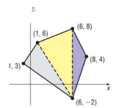 Chapter 11.3, Problem 60AE, Geometry: Area of a Polygon The formula from Problem 59 can be used to find the area of a polygon. 
