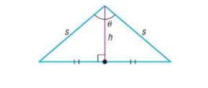 Chapter 7.6, Problem 99AYU, Area of an Isosceles Triangle Show that the area A of an isosceles triangle whose equal sides are of 