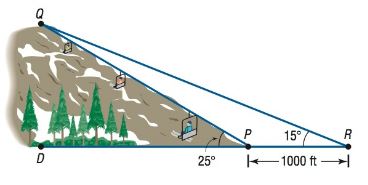 Chapter 8.2, Problem 37AE, Finding the Length of a Ski Lift Consult the figure. To find the length of the span of a proposed 