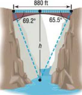 Chapter 8.2, Problem 40AE, Finding the Height of the Bridge over the Royal Gorge The highest bridge in the world is the bridge 