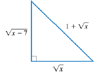 Chapter 7.6, Problem 81E, 81.	Find the length of the three sides of the right triangle shown in the figure.

 