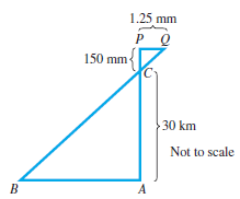 Chapter 1, Problem 15RE, Length of a Road A camera is located on a satellite with its lens positioned at C in the figure. 