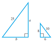 Chapter 1.2, Problem 53E, Find the unknown side lengths in each pair of similar triangles. See Example 4.

 
