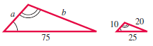 Chapter 1.2, Problem 54E, Find the unknown side lengths in each pair of similar triangles. See Example 4. 