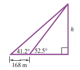 Chapter 2, Problem 20T, 
Find h as indicated in the figure.


 