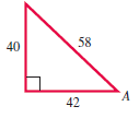 Chapter 2, Problem 2RE, Find exact values of the six trigonometric functions for each angle A. 