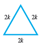 Chapter 2.1, Problem 71E, Consider an equilateral triangle with each side having length 2k. (a) What is the measure of each 