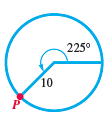 Chapter 2.2, Problem 74E, 
Concept Check Find the coordinates of the point P on the circumference of each circle.
 (Hint: 