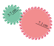 Chapter 3.2, Problem 29E, Work each problem. See Examples 3 and 4. Gear Movement Two gears are adjusted so that the smaller 
