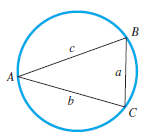 Chapter 7.1, Problem 61E, Triangle Inscribed in a Circle For a triangle inscribed in a circle of radius r. the law of sines 