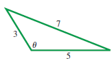 Chapter 7.3, Problem 11E, Find the measure of θ in each triangle. Do not use a calculator.
11. 

 