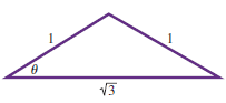 Chapter 7.3, Problem 12E, Find the measure of  in each triangle. Do not use a calculator. 