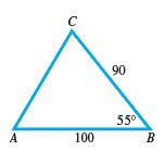 Chapter 7.3, Problem 17E, Solve each triangle. Approximate values to the nearest tenth.
17. 

 