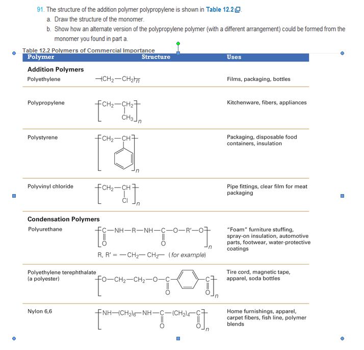 CHEMISTRY STRUCTURES...-ACCESS >CUSTOM<, Chapter 12, Problem 91E 