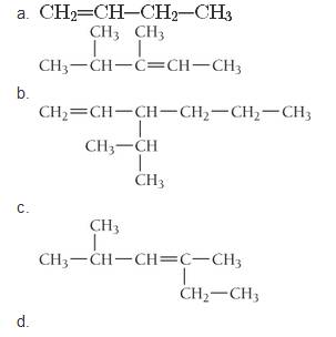 Chapter 22, Problem 53E, Name each alkene. 