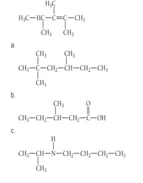 Chapter 21, Problem 90E, Identify each organic compound as an alkane, alkene, alkyne, aromatic hydrocarbon, alcohol, ether, , example  1