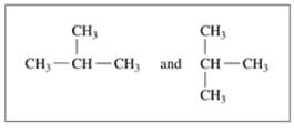 Chapter 11.3, Problem 11.11QAP, Indicate whether each of the following pairs represent structural isomers or the same molecule: a. , example  1