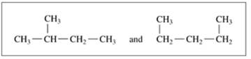 Chapter 11.3, Problem 11.11PP, Indicate whether each of the following pairs represent structural isomers or the same molecule: a. , example  2