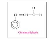 Chapter 12, Problem 12.40UTC, A compound called cinnamaldehyde is found in cinnamon. Identify the functional groups in , example  1