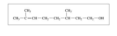 Chapter 13.2, Problem 13.19PP, Identify the chiral carbon in each of the following compounds: a. citronellol; one enantiomer has , example  1