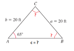Chapter 6.2, Problem 37E, In Exercises 37—40, solve each triangle. Round each answer to the nearest tenth. 

 