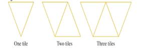 Chapter 9.1, Problem 102E, The triangular tiles used in the figures shown have white interiors and gold edges. A sequence of , example  1