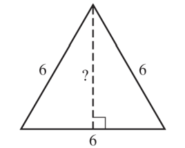 Chapter 10.7, Problem 39ES, For each triangle, find the missing length(s). Give an exact answer and, where appropriate, an , example  2