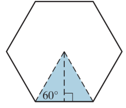 Chapter 10.7, Problem 87ES, 87.	The perimeter of a regular hexagon is 72 cm. Determine the area of the shaded region shown.



 