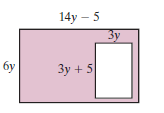 Chapter 4.5, Problem 83ES, Find a polynomial for the shaded area of each figure. 