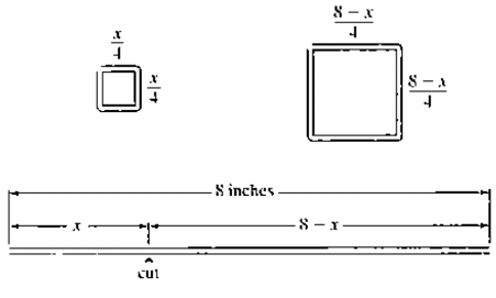 Chapter 1.5, Problem 154E, 154. A piece of wire is 8 inches long. The wire is cut into two pieces and then each piece is bent 