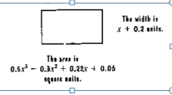 Chapter 3.3, Problem 53E, In Exercises 53-54, write a polynomial that represents the length of each rectangle.
53. 
 