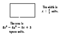 Chapter 3.3, Problem 54E, In Exercises 53-54, write a polynomial that represents the length of each rectangle. 
