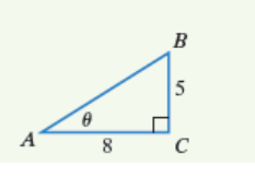 Chapter 5, Problem 21RE, 21. Use the triangle to find each of the six trigonometric functions of .

 