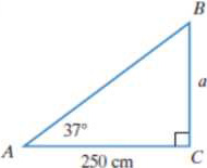 Chapter 5.2, Problem 49E, In Exercises 49-54, find the measure of the side of the right triangle whose length is designated by 