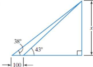 Chapter 5.8, Problem 36E, In Exercises 29-36, find the length x to the nearest whole unit. 