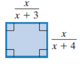 Chapter P.6, Problem 94E, In Exercises 84-85, express the perimeter of each rectangle as a single rational expression. 