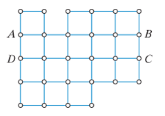 Chapter 5, Problem 48E, Find an optimal semi-eulerization for the graph in Fig. 5-57. You are free to choose the starting 