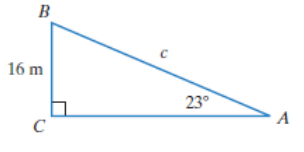 Chapter 4.3, Problem 33PE, In Exercises 49-54, find the measure of the side of the right triangle whose length is designated by 