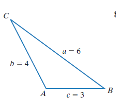 Chapter 6.2, Problem 7PE, In Exercises 1-8, solve each triangle. Round lengths of sides to the nearest tenth and angle 